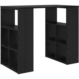 vidaXL Schreibtisch Schwarz Eichen-Optik 90 x 50 x 75 cm Holzwerkstoff