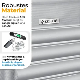 Kesser Koffer-Set 4-tlg. silber/kunststoff