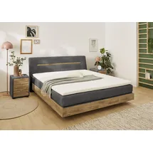 Jockenhöfer Boxspringbett »Hetty erhältlich in der Größe 180x200cm« schwebende Optik, 7-Zonen-Matratze, Topper, mehrere Härtegrade wählbar, grau