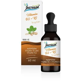increase naturally Liposomales Vitamin D3 + K2 Tropfen 60 ml