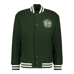 Wolljacke SERGIO TACCHINI "CIRCOLO COACH JACKET Herren", Herren, Gr. M, grün (mountain view, gardenia), 70% WOLLE, 15% NYLON, 15% POLYESTER, normal, Langarm, Jacken, Übergangsjacke Herren, Filzjacke, Fleece, sportlich, Outdoor, Retro