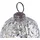 Beliani Weihnachtskugel 6er Set Glas Silber
