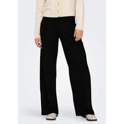 Anzughose JDY "JDYGEGGO LIFE OCCASION PANT JRS NOOS", Damen, Gr. S (36), Länge 32, schwarz, Jersey, Obermaterial: 95% Polyester, 5% Elasthan, unifarben, modisch, regular fit knöchellang, Hosen