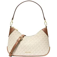 Michael Kors Jet Set Clutch Kunstleder Beige/Braun