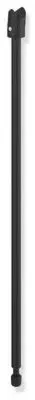 Hewi System 900 Bodenstütze 900.50.02160DC senkrechte Länge 565, für Montagehöhe 680 mm, Edelstahl pulverbeschichtet schwarz tiefmatt