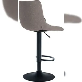 CLP Barhocker Jerry Stoff I Höhenverstellbarer Barstuhl I 360° Drehstuhl Mit Rückenlehne Für Küche Und Lounge