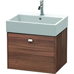 Duravit Brioso Waschtischunterbau BR405301079 584x459mm, Nussbaum Natur/Chrom, 1 Auszug