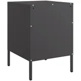 vidaXL Nachttisch Schwarz 36x39x50,5 cm Stahl