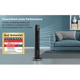 Midea FZ10-17JR Turmventilator schwarz