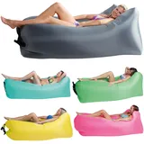 Happy People Air Lounger To Go 2 Liegesack Sitzsack Luft Sofa Lounge Couch aufblasbar blau
