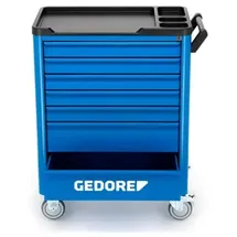 Gedore Werkzeugwagen Stahl blau 7 Schubladen unbestückt