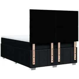 vidaXL Boxspringbett 140 x 200 cm Schwarz