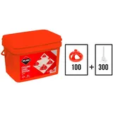 Rubi Cyclone Level System Flieseninstallationsset 1.5 Mm - Red - One Size