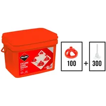 Rubi Cyclone Level System Flieseninstallationsset 1.5 Mm - Red - One Size