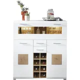 Innostyle Barschrank Fun Plus 120 x 129 x 37 cm Weiß/Braun
