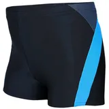 Aquarti Badehose Gestreift mit Motiven Blau/Schwarz 140