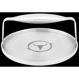 Moesta Burgerpresse Ø 18 cm Edelstahl Weiß