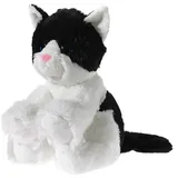 HEUNEC Glitter Kitty Katzenbaby 24 cm schwarz/weiß