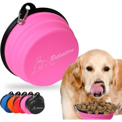 Petsation Faltbarer Reisenapf Pink 2x1.000 cm3