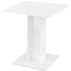 Rodnik Tisch Bistrotisch Säulentisch Esstisch „Ecuador“ weiß kompakt 70x70 cm