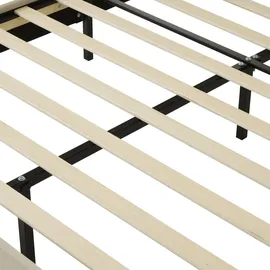 lanki international gmbh Jugendbett Odikalo 90 x 140 cm Samt beige rosa