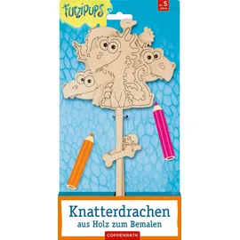 Coppenrath Verlag Furzipups: Knatterdrachen aus Holz zum Bemalen