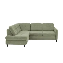 Kollektion Kraft Ecksofa  LIORA ¦ grün ¦ Maße (cm): B: 242 H: 99 T: 210