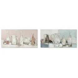 Bild DKD Home Decor 8424001849130 Leinwand 120 x 3,8 x 60 cm Traditionell (2 Stück)