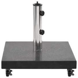 vidaXL Sonnenschirmständer Granit 30 kg Quadrat Schwarz