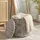 FineBuy Sitzhocker mit Stauraum Stoff 40 x 45 x 40 cm Grau