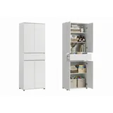 home collective Schrank 64 x 34 x 180 cm Weiß