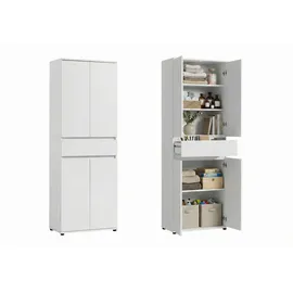 home collective Schrank 64 x 34 x 180 cm Weiß