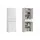 home collective Schrank 64 x 34 x 180 cm Weiß
