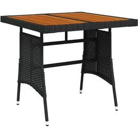 vidaXL Gartentisch 70 x 70 x 72 cm Schwarz