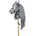 Steckenpferd Hobby Spielzeugpferd Grau