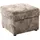 DOMO collection Polsterhocker Bahia Mikrofaser 58 x 42 x 58 cm Braun