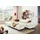 W.Schillig Ecksofa "Piedroo, Designsofa mit tollem Sitzkomfort, elegant und bequem, L-Form", weiß (weiß z59), B:303cm H:70cm T:193cm, Longlife Xtra-Leder Z59: Glattleder mit modischer Prägung.