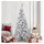 vidaXL Künstlicher Klappbarer Weihnachtsbaum Weiß 210 cm