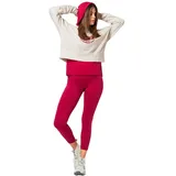 super.natural Rocket260 Pullover Fresh White / Sangria / Gold XL