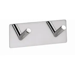 Brillantbad BEASY Kleiderhaken Edelstahl Poliert 38x115x45 mm für Bad & Küche >> zum Kleben