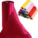 TtS 29cmx20M Satin Rolle Satinband Weich Schiere Stoff Hochzeit Party Geschenke (Burgundy)