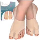 HALUTO Hallux Valgus Korrektur Bandage Mit Fersenband - Zehen Spreizer Hallux Valgus - Zehenspreizer Großer Zeh - Hallux Valgus Socken Mit Gelschutz