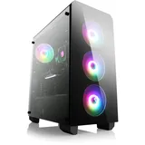 Gaming PC mit Windows 11 Pro | AMD Ryzen 5 5500 6x3.6GHz | RTX 5060 Ti (8GB) | 2000GB M.2 NVMe | 64GB DDR4 RAM | WLAN | Computer für Zocker, Gamer Desktop Rechner zum Spielen | A12471