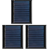 3Pcs / Set 0,3 W 5V Polysilicium Solarpanel Kleber Solarzellen Batterieladegerät Polykristallines Silizium Solar Power Panel Modul, Solarplatten