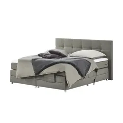 uno Motor-Boxspringbett   Manolo ¦ grau ¦ Maße (cm): B: 202 H: 112