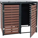 Proregal Mülltonnenbox PROREGAL XL 119 x 140 x 102 cm braun
