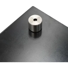 vidaXL Küchenrückwand Schwarz 100x50 cm Hartglas