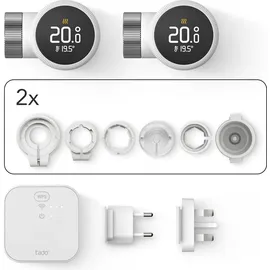 tado° Smartes Heizkörperthermostat X – Starter Kit mit Bridge X, Heizungssteuerung per App und Smart Speaker (Alexa, Siri, Google Assistant), Energie sparen, DIY Installation, nicht kompatibel mit V3+