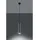 Sollux Lighting Pendelleuchte 1-flg. GU10 60 cm grau schwarz