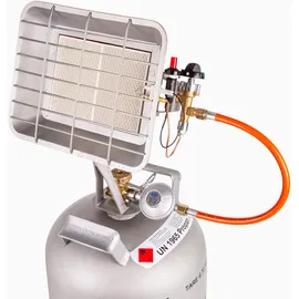 Gazcamp Heizstrahler Flaschenheizstrahler Piezo/ Zündsicherung, 4,4 kW